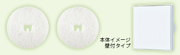 給気レジスター用　外気洗浄フィルター　P-13QRF2