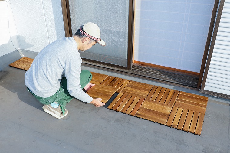 手順6：2列目を敷く