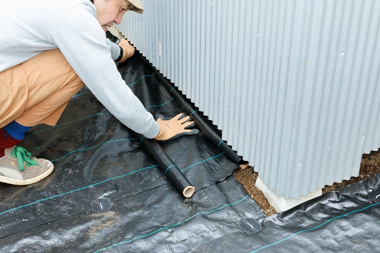 物置まわりの処理