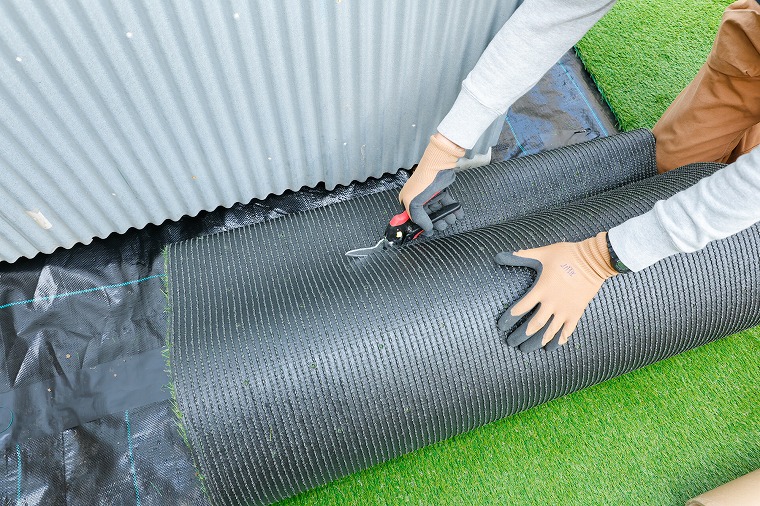 物置に接するところの処理