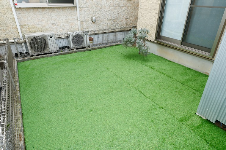 人工芝施工完了