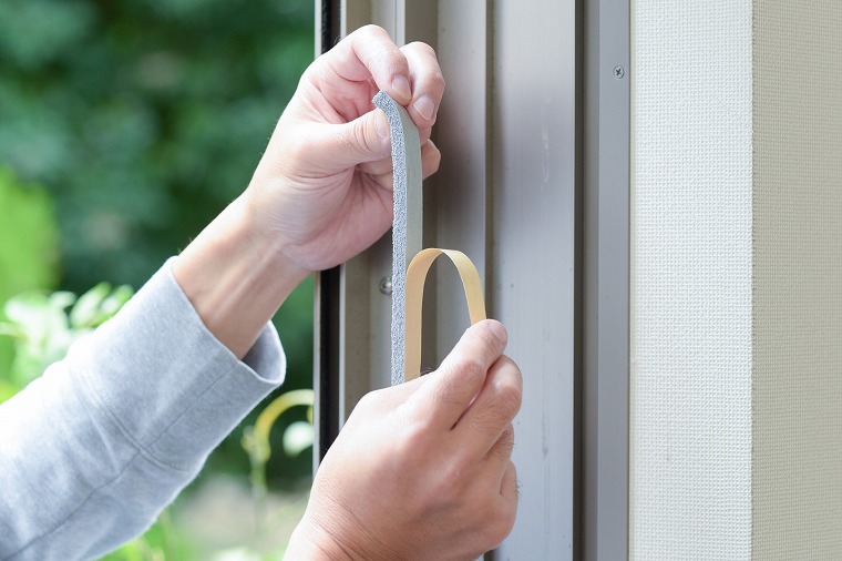 貼る準備をする