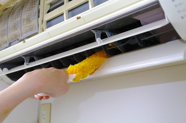 エアコン掃除の様子