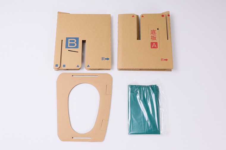 組み立て簡易便器付き商品