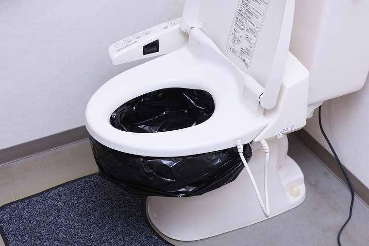 用を足す手順の画像