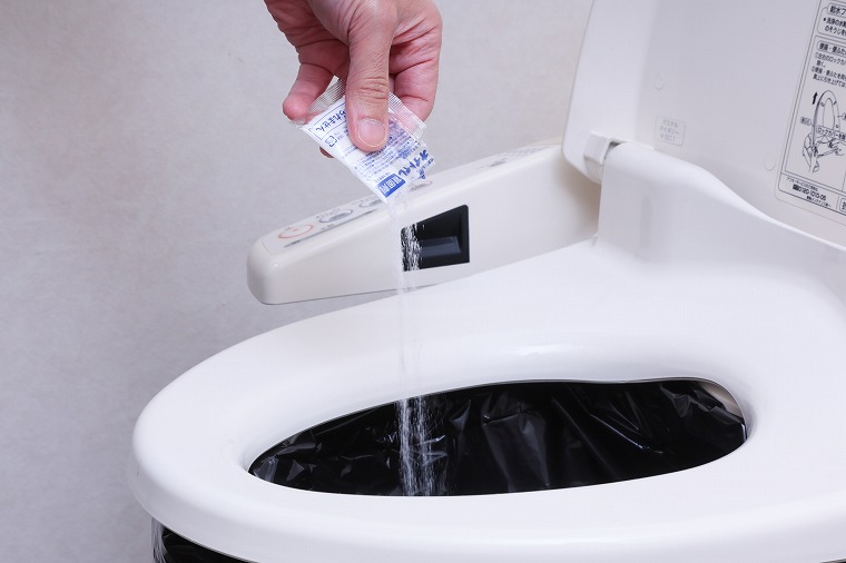凝固剤を入れる手順の画像