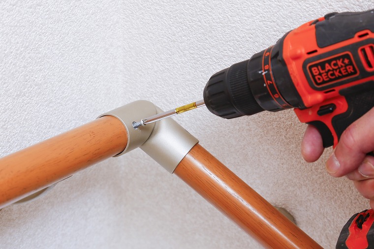 角度変更部の接続