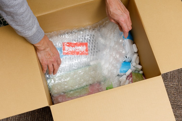 ダンボールへの詰め方