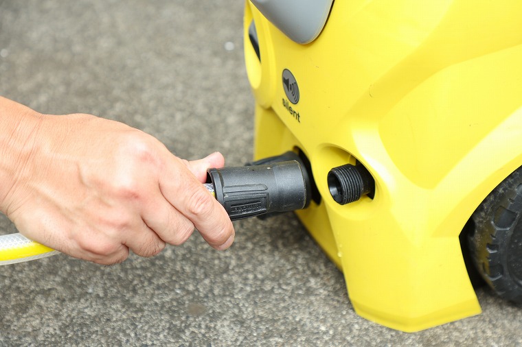 高圧洗浄機の準備