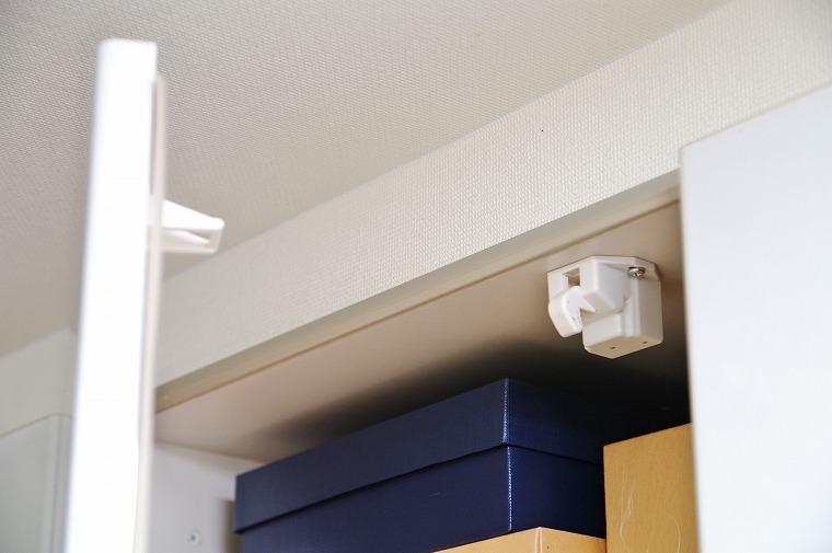 感震タイプのロック使用例