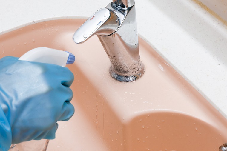 クエン酸水をスプレー