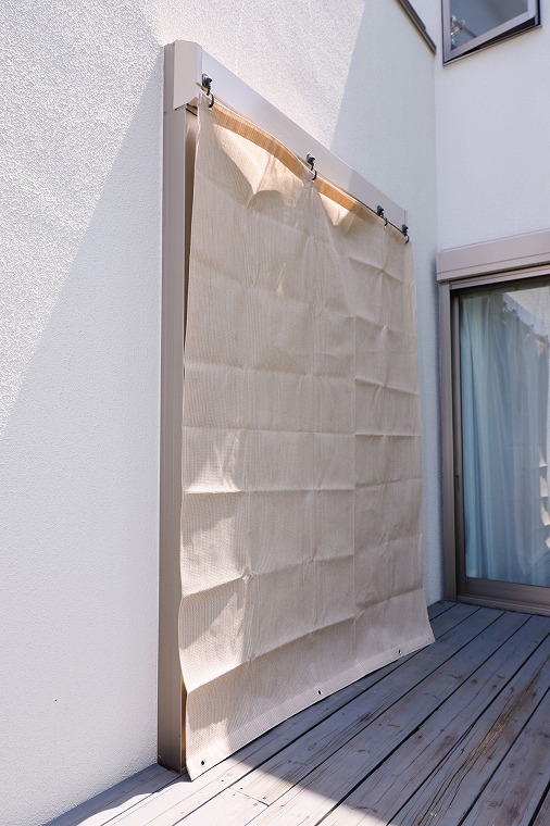 まっすぐ垂らす場合