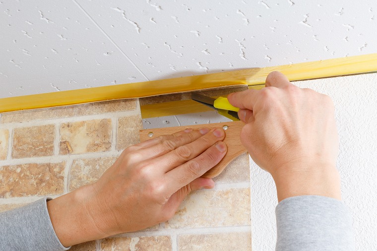 天井側もカットする