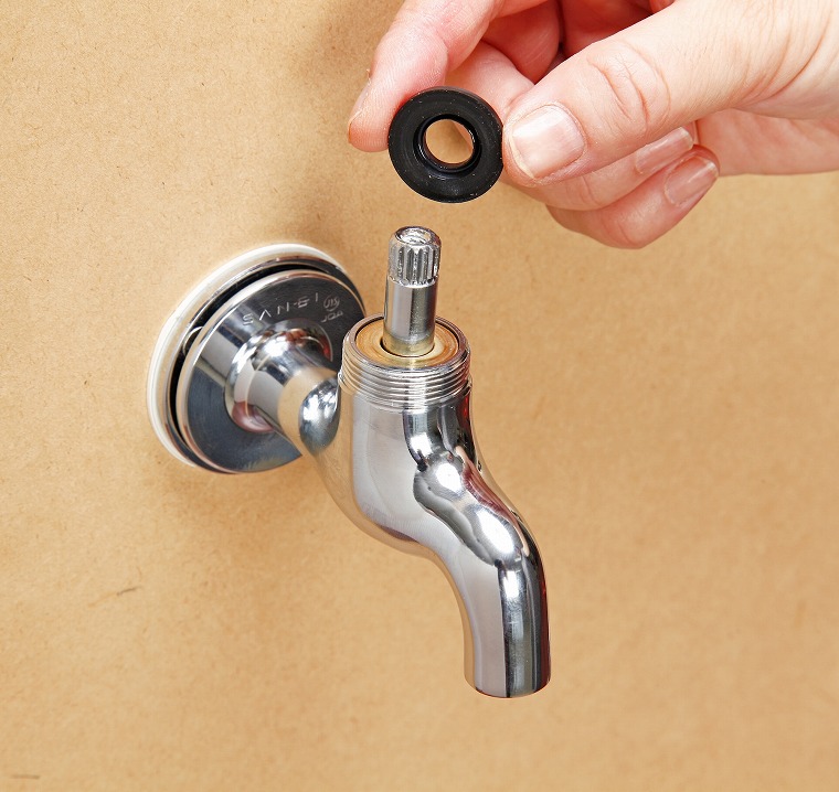 三角パッキンを交換