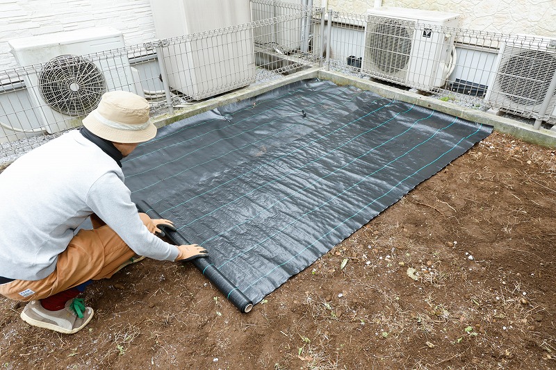 防草シート施工イメージ