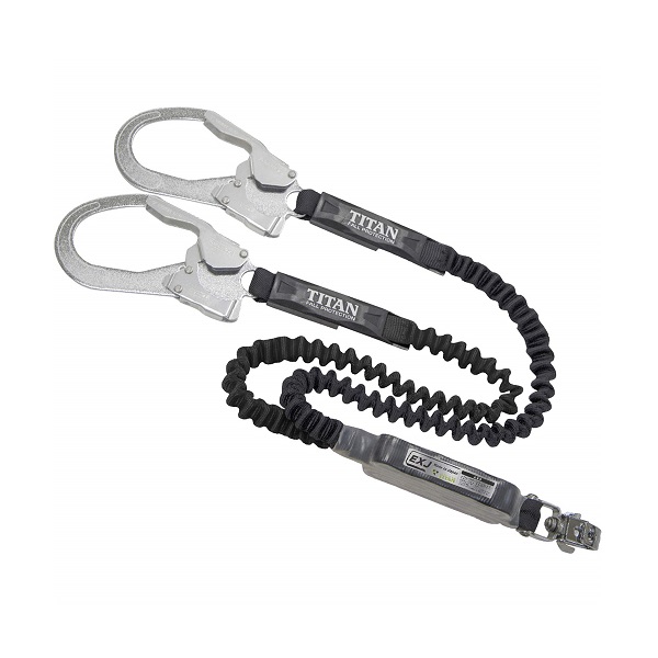 タイタン 伸縮ストラップ式 タイプ1ランヤード ダブル HL-EBW-BP