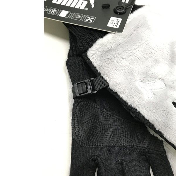 PUMA ボアグローブ 女性用 シルバー
