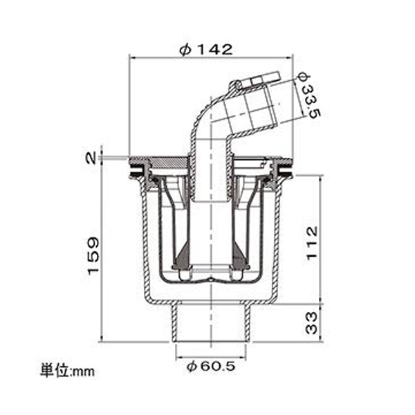 防水パン用排水トラップ 有色 縦引き: 水道・電設用品 | ロイヤルホームセンター公式オンラインストア「ロイモール」