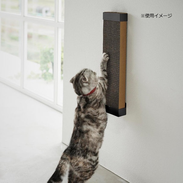 ヌークス 壁付け猫用爪とぎホルダー ブラック