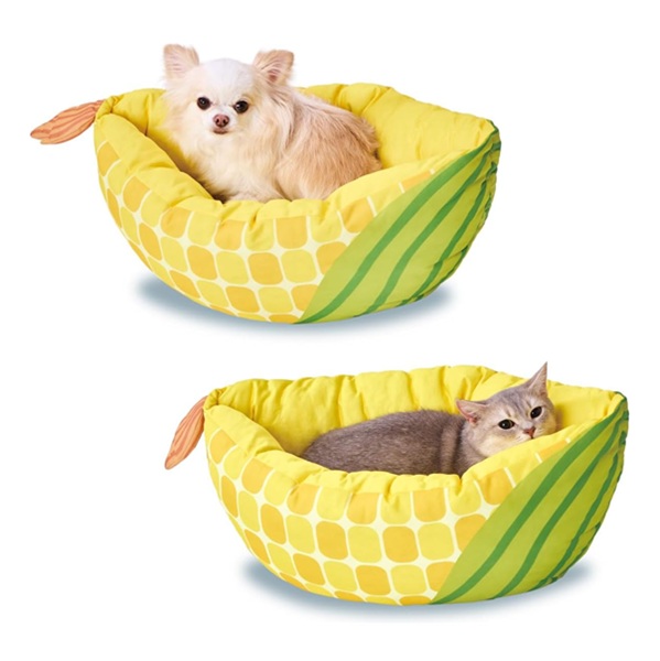 ペティオ 犬猫用ベッド ひんやりサマーベッド トウモロコシ 超小型犬