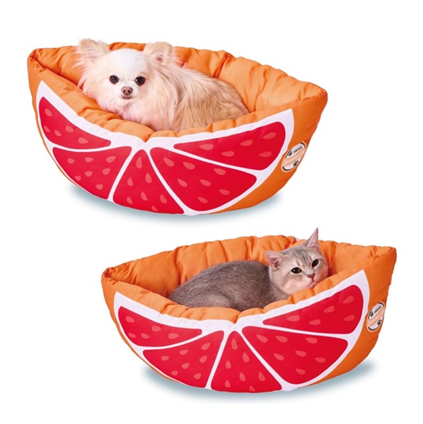 ペティオ 犬猫用ベッド ひんやりサマーベッド ピンクグレープフルーツ