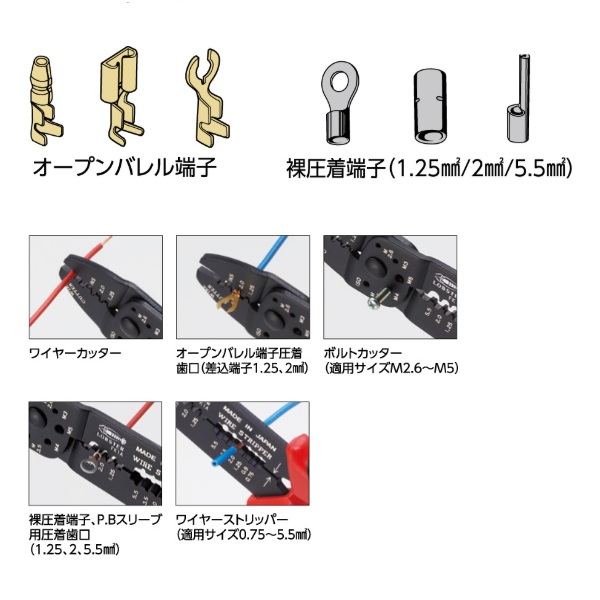 エビ 電工用圧着工具 FK1A