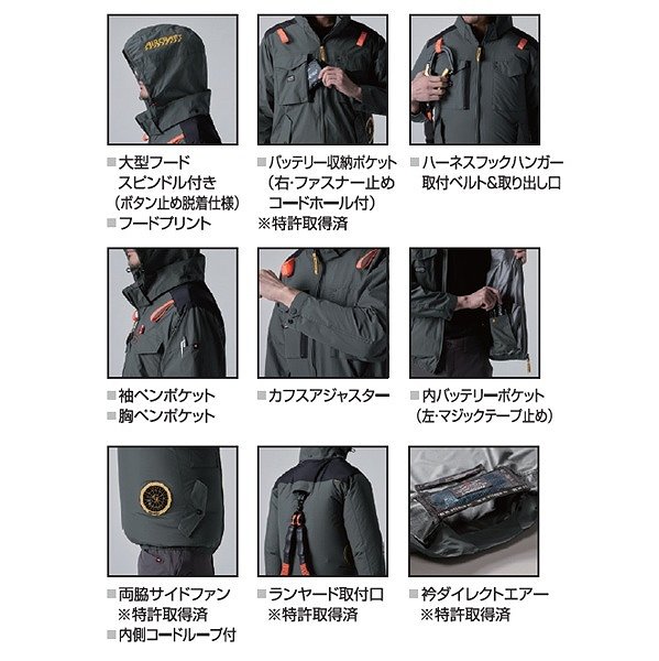 バートル AC1151 ACタクティカルブルゾン ストームグレー L ストームグレー L