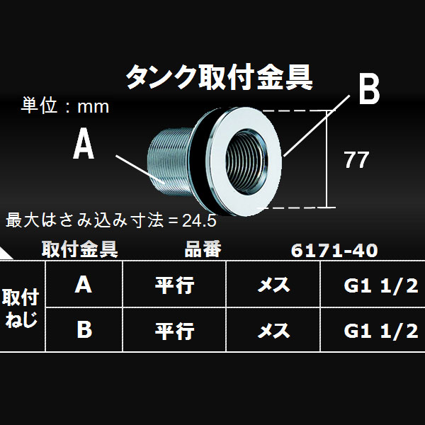 カクダイ　 タンク取付金具　 6171-30 ・6171-40 ・6171-50 6171-40 タンク取付金具 カクダイ タボなし - 【通販モノタロウ】