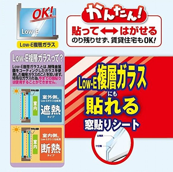 明和グラビア Low－E複層ガラス対応 窓飾りシート （約