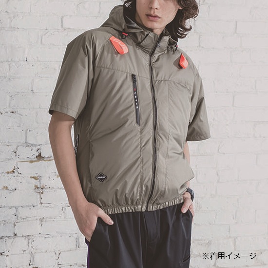 バートル AC2096HB AC半袖ブルゾン ストームグレー L ストームグレー L