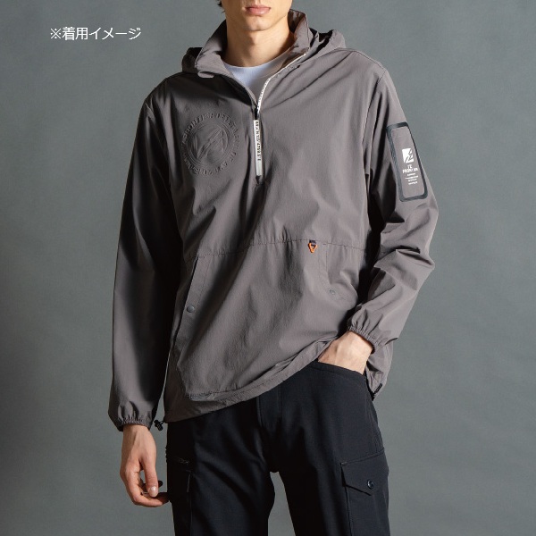 アイズフロンティア #9036 A.D.ストレッチナイロンパーカー ブラウンカーキ L ブラウンカーキ L