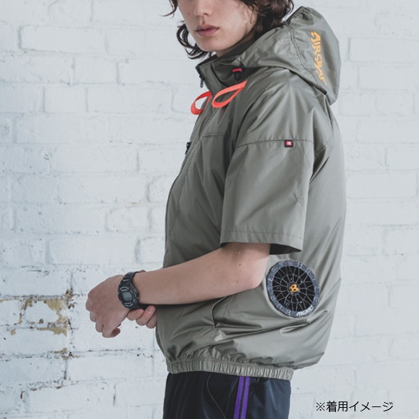 バートル AC2096HB AC半袖ブルゾン ストームグレー L ストームグレー L