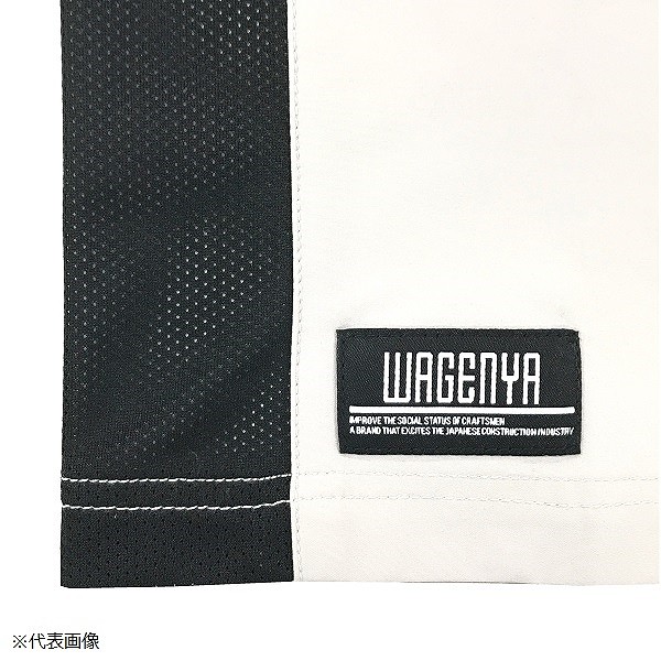WAGENYA　４ＷＡＹストレッチ　半袖シャツ　ブラック　Ｌ