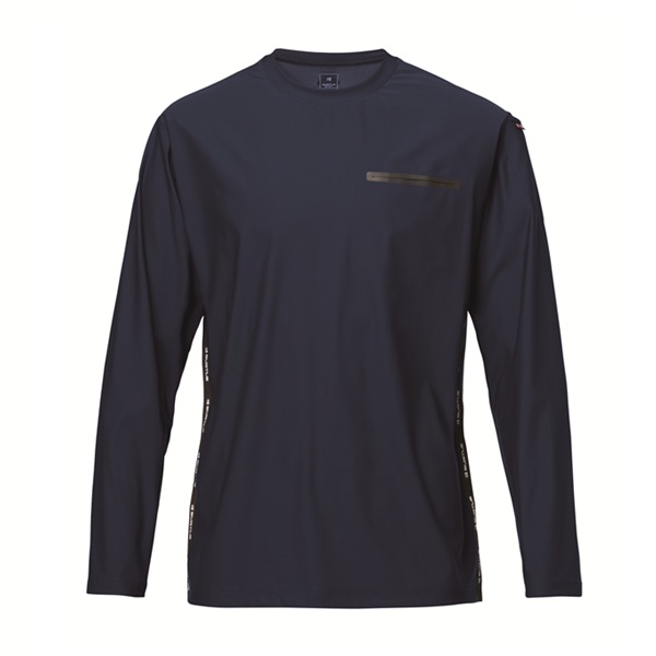 バートル 245 ロングTシャツ ネイビー L ネイビー L