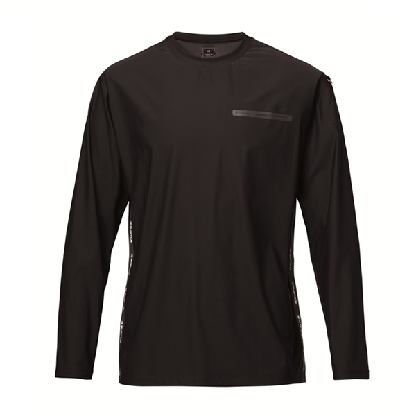 バートル 245 ロングTシャツ ブラック L ブラック L