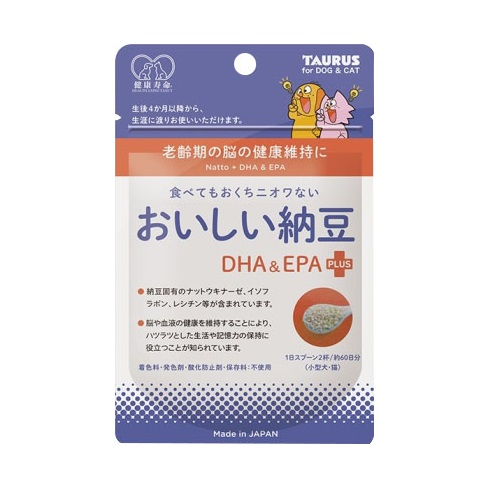 トーラス おいしい納豆 ＤＨＡ＆ＥＰＡプラス 犬・猫用 ３０ｇ: ペット