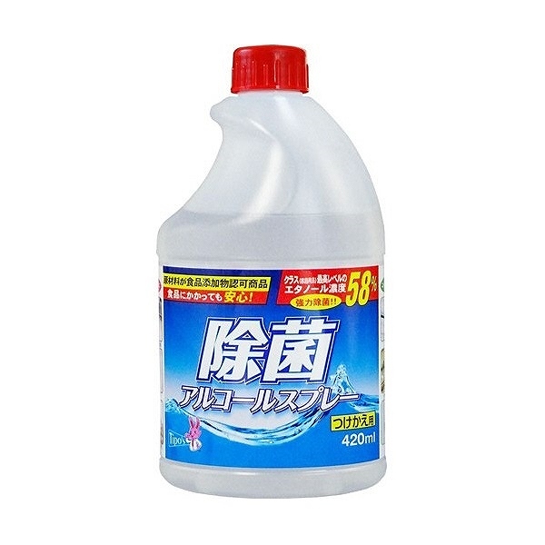 友和　ティポス　除菌アルコールスプレー　つけかえ用　４２０ｍＬ(つけかえ用): 日用消耗品 | ロイヤルホームセンター公式オンラインストア「ロイモール」