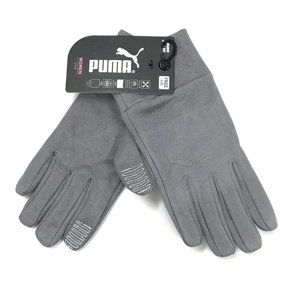 PUMA ソフトグローブ 女性用 グレー