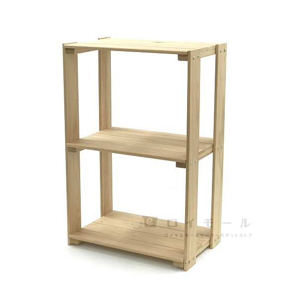 木製　組立ラック　２段: 家具・収納用品 | ロイヤルホームセンター公式オンラインストア「ロイモール」