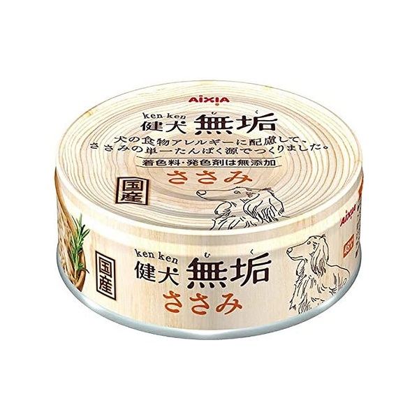 健犬　無垢　缶　ささみ　６５ｇ