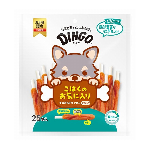 ディンゴ すなぎもチキンガム やわらか 25本: ペット用品 | ロイヤル