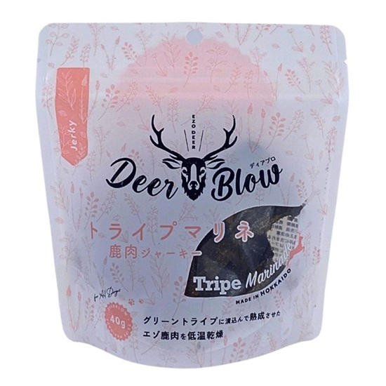 ペットカインド ディアブロ トライプマリネ エゾ鹿肉ジャーキー 40g
