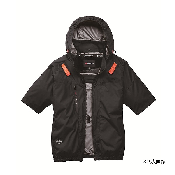 バートル AC2096HB AC半袖ブルゾン ブラック L ブラック L