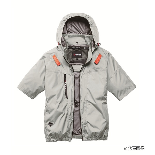 バートル AC2096HB AC半袖ブルゾン アッシュグレー L アッシュグレー L