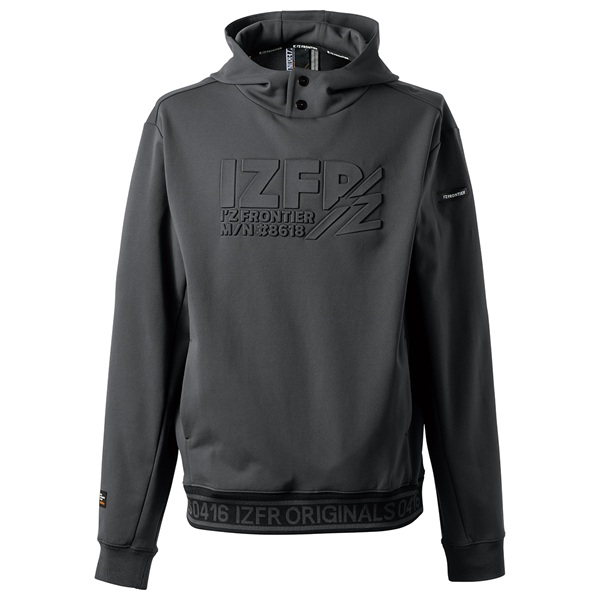 アイズフロンティア #8618 ライトウェイトストレッチアクティブフーディー チャコールグレー L チャコールグレー L