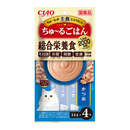 ＣＩＡＯ チャオ ちゅ～るごはん 総合栄養食 かつお ４本: ペット用品 | ロイヤルホームセンター公式オンラインストア「ロイモール」