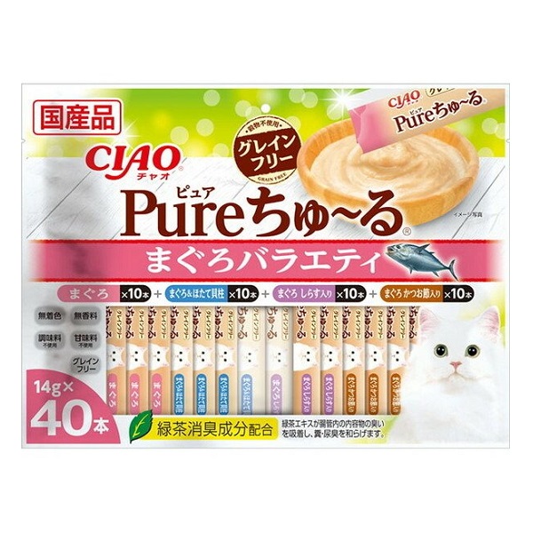 すごい乳酸菌＋ピュア ちゅーる 計100本 - ペットフード