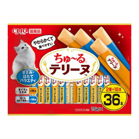 CIAO チャオ ちゅ~るテリーヌ ささみ・ほたてバラエティ 36本入