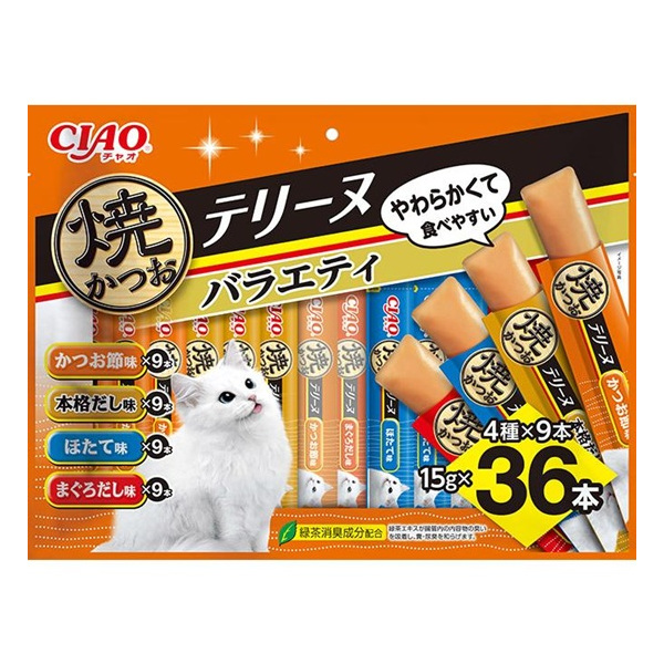 CIAO チャオ 焼かつおテリーヌ バラエティ 36本