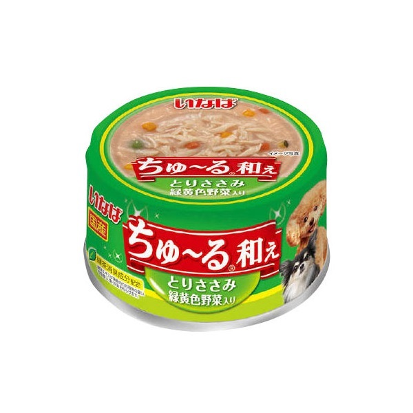 いなば ちゅ～る和え 缶 とりささみ緑黄色野菜入り ８０ｇ: ペット用品 | ロイヤルホームセンター公式オンラインストア「ロイモール」